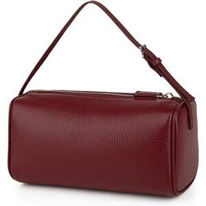 ⚡Women Bordeaux Premium Full Grained Leather Crossbody Adjustable Strap Bag
